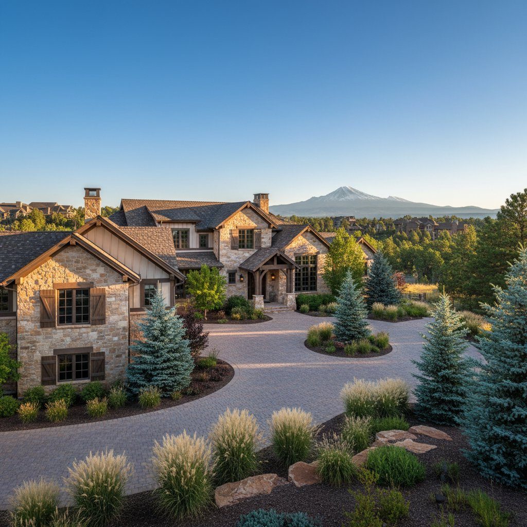 Beautiful Castle Rock luxury home with Palmer Divide backdrop