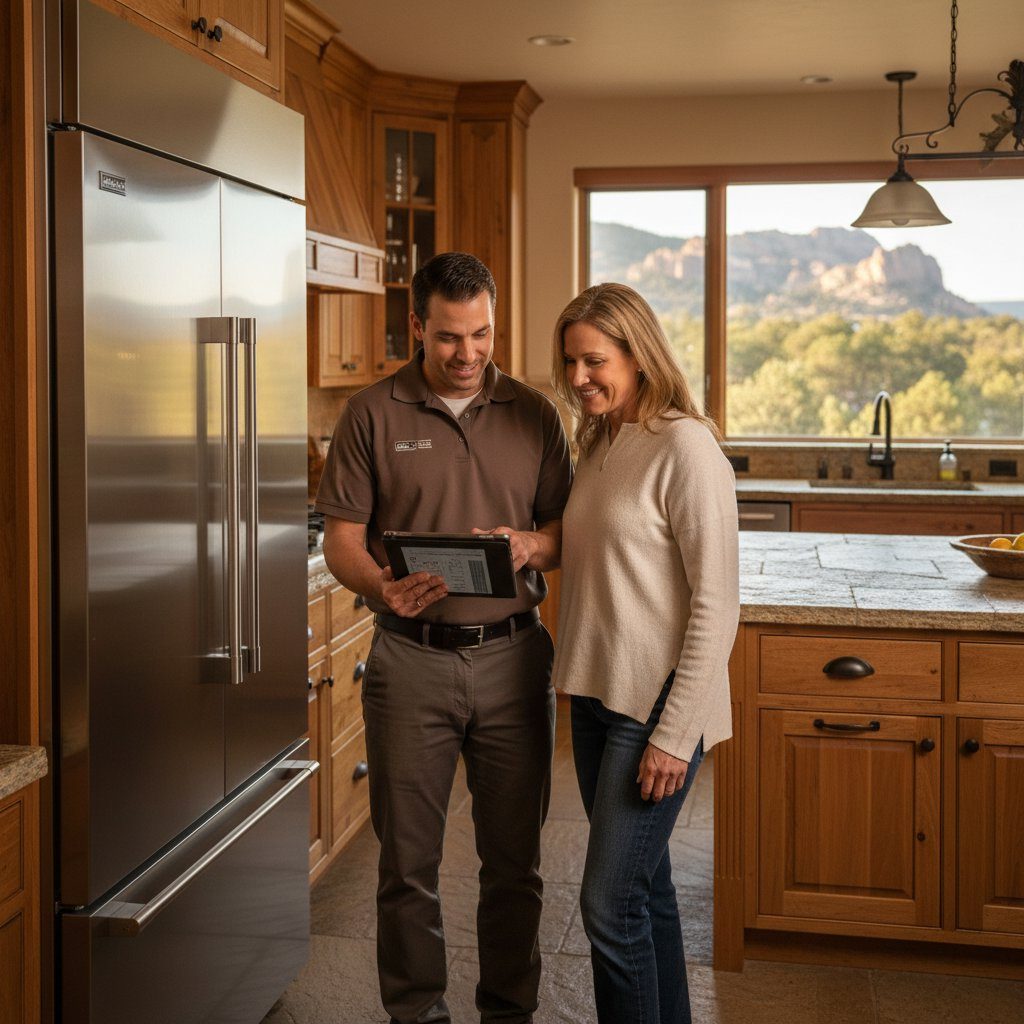 Appliance repair consultation in Castle Rock home